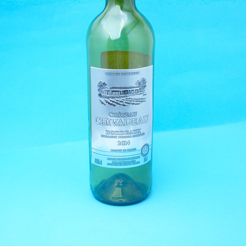 2017 luxury wine metal brand logo bottle adhesive label for whiskey