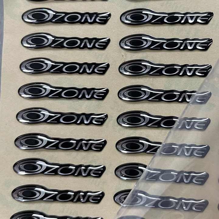 Custom 3d dome logo labels clear epoxy resin sticker for sunglasses