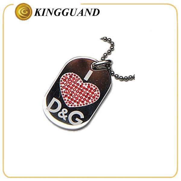  High quality chamring exclusive metal dog tag