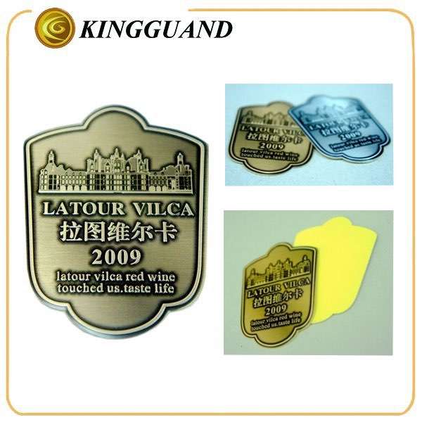  Wholesale high quality exquisite durable bottle label